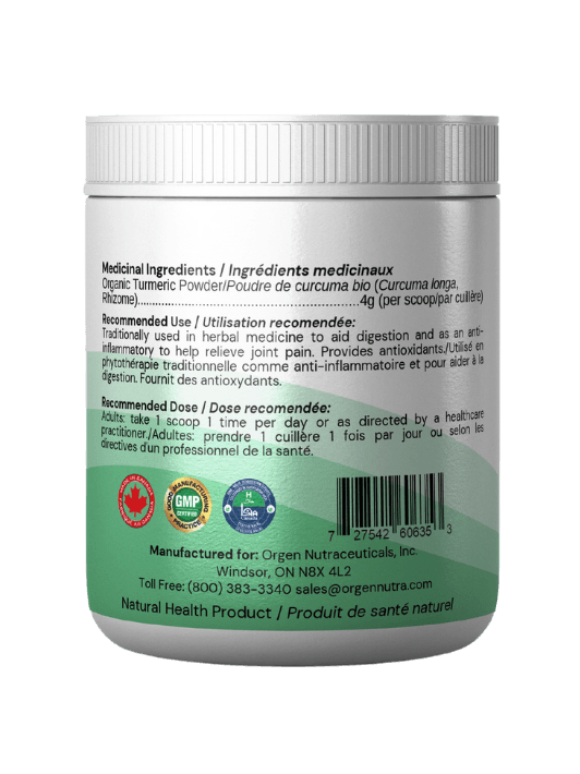 Organic Turmeric Powder -Orgen Nutraceuticals