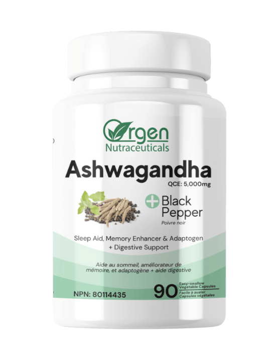 Ashwagandha +Black Pepper -Orgen Nutraceuticals