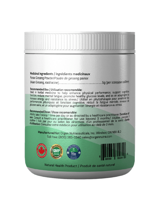 Ginseng Powder -Orgen Nutraceuticals
