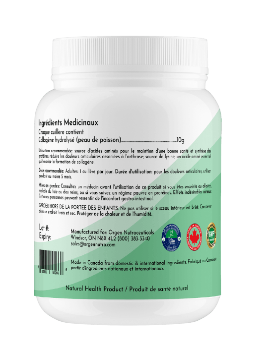 Marine Collagen- Wild Caught Peptides -Orgen Nutraceuticals